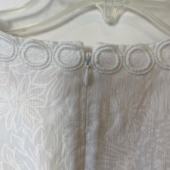 Lilly Pulitzer Womens Mila Sleeveless Lace Shift Mini Dress White 0 Floral 95954 - Picture 4 of 11